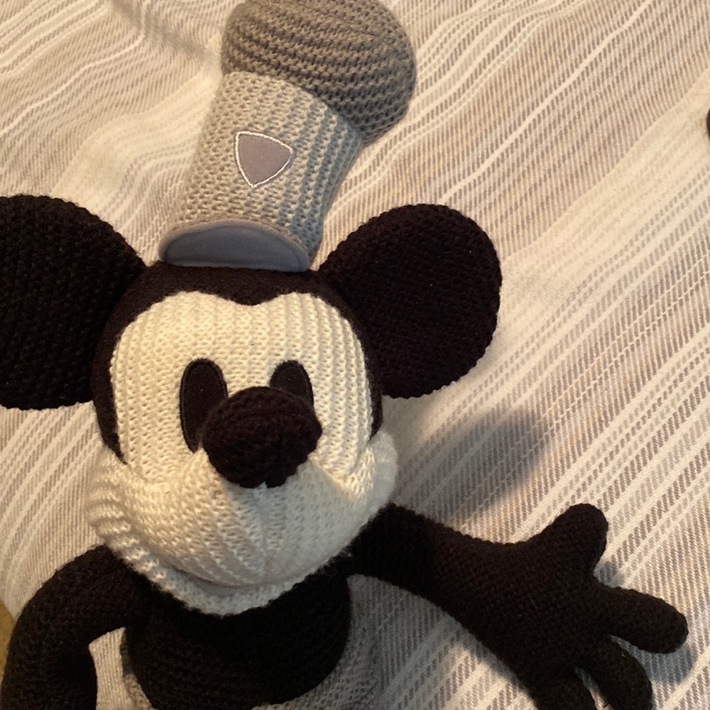 Steamboat Mickey knit plush from DisneyWorld